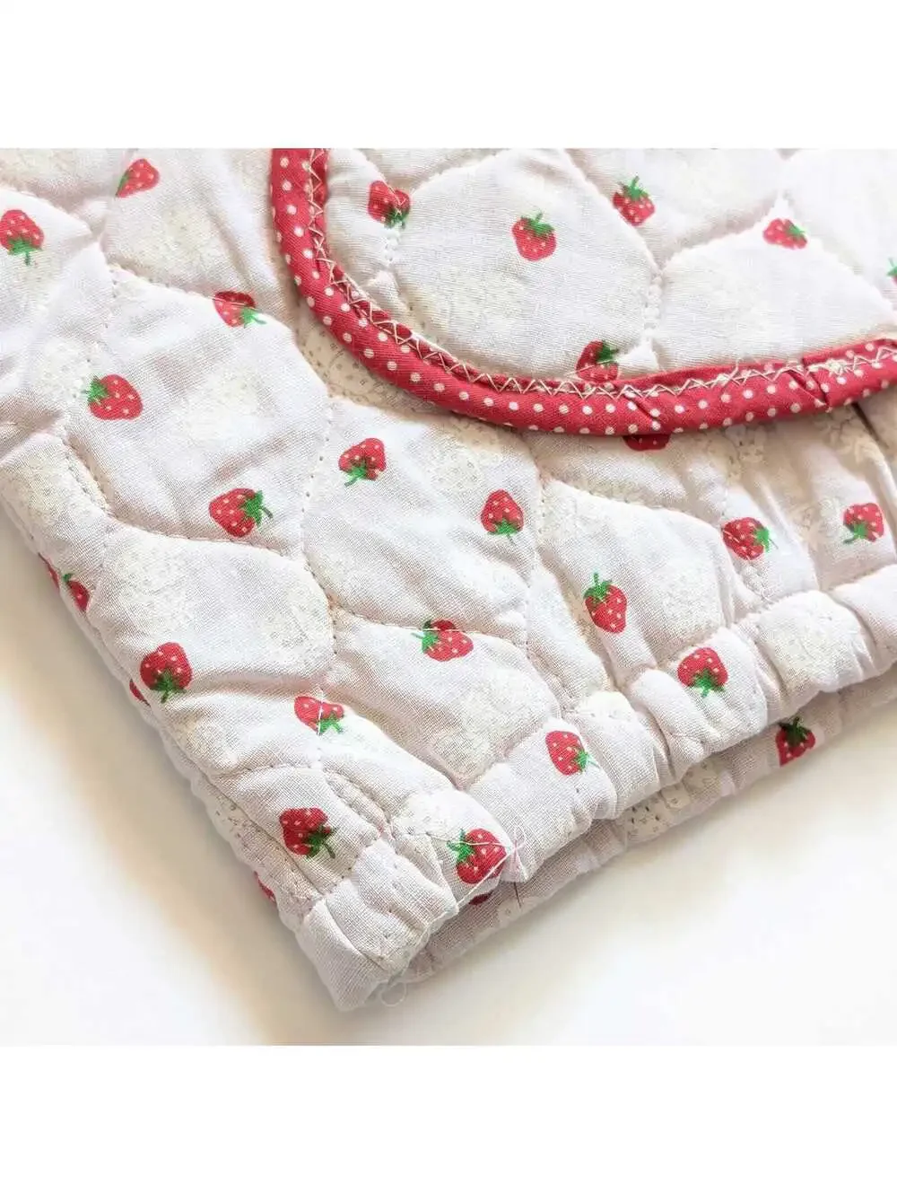 Vintage Handmade Tea Cozy and Coaster Set - Quilted Chicken Teapot Cover